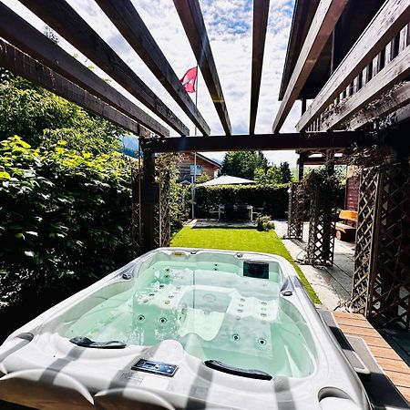 The Swiss Paradise 2 Apartment With Garden, Whirlpool, And Mountain Panorama Wirzweli Exterior foto