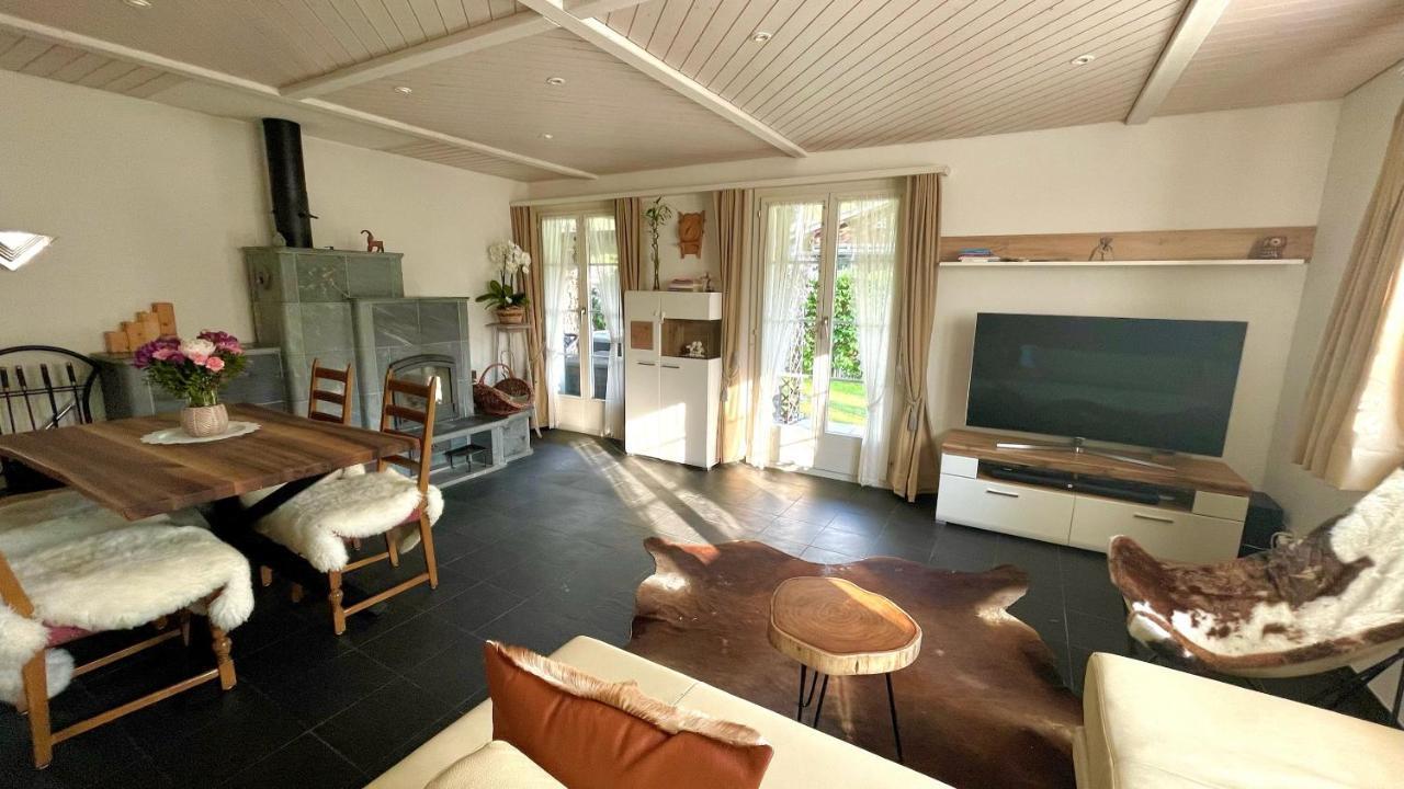 The Swiss Paradise 2 Apartment With Garden, Whirlpool, And Mountain Panorama Wirzweli Exterior foto